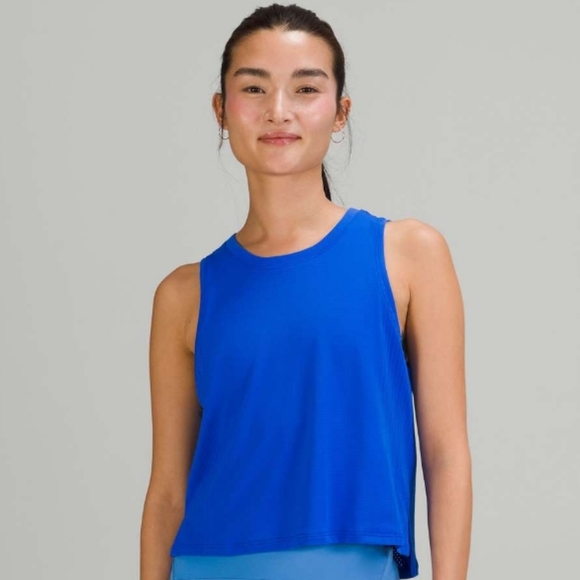 lululemon athletica Tops - Lululemon Train to Be Tank Blazer Blue Size 10?